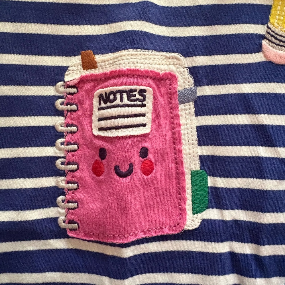 MINI BODEN Back To School Appliqué Tunic *new with tags* - Picture 2 of 8